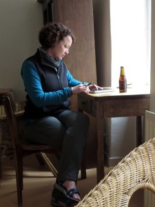 Journaling in a monastery in Conques