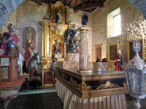 a strange little chapel full of relics