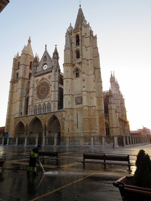 Leon Cathedral at Dawn