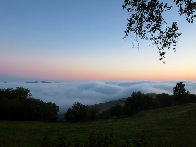 Dawn above the clouds